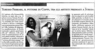 Teresio Ferrari il pittore di Coppi, tra gli artisti premiati a Stresa